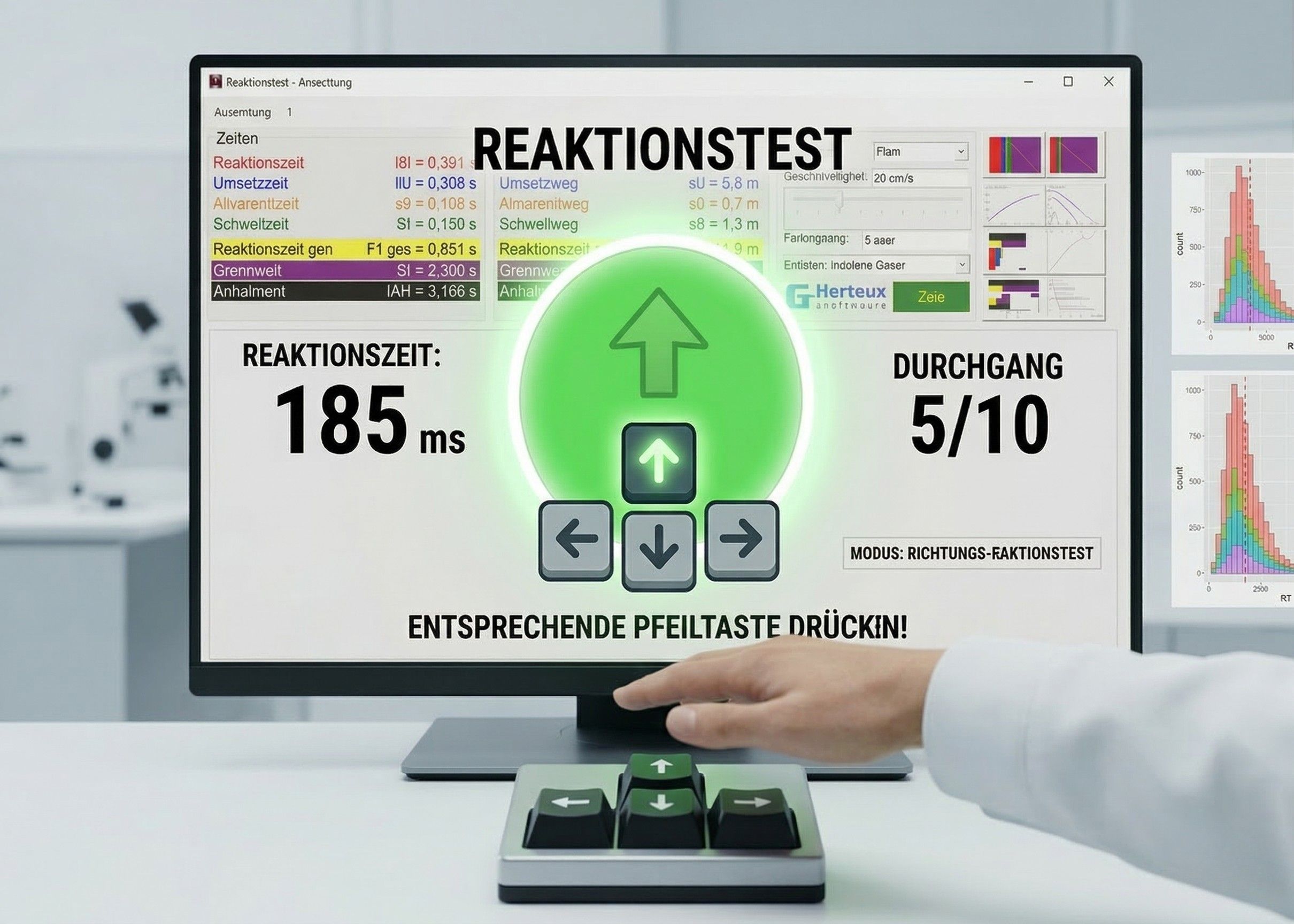 Reaktionstest Corporal Plus Test Uben